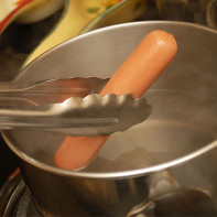 Photo de saucisses cuites