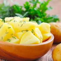 Photo de pommes de terre cuites