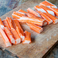 Photo de bâtonnets de crabe