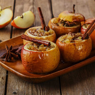 Photo de pommes cuites au four