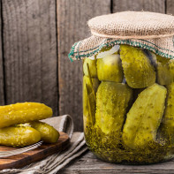 Photo de concombres salés