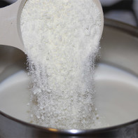 Photo de crème en poudre