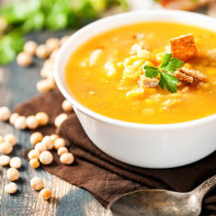 Photo de soupe de pois