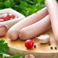 Photo de saucisses cuites 2