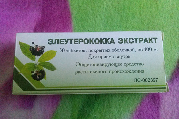 Wie nimmt man Eleutherokokkus in Tabletten ein?
