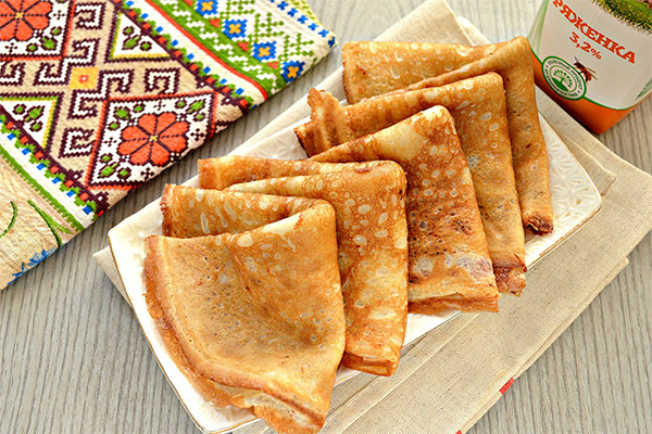 Crêpes au ryazhenka