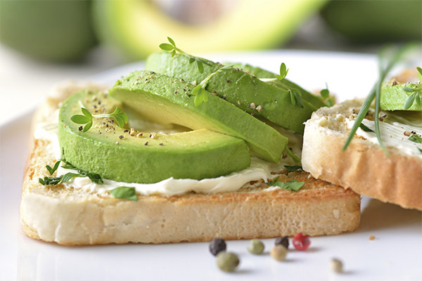 Tartines à l'avocat