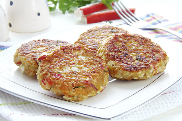 Croquettes de bâtonnets de crabe