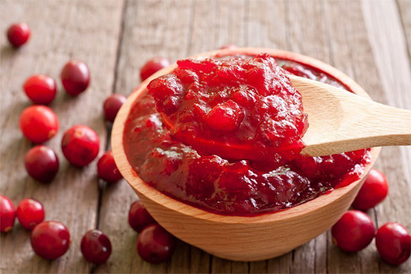 Confiture de canneberges surgelées