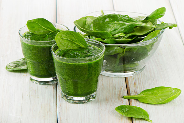 Smoothie aux épinards