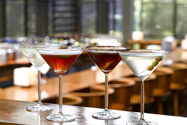 Cocktails au martini