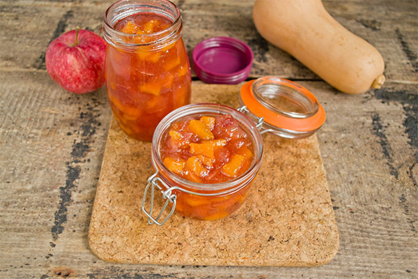 Confiture de citrouille et de pommes