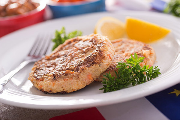 Galettes de saumon kéta