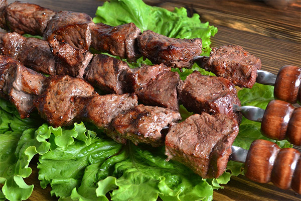Schaschlik aus Pferdefleisch