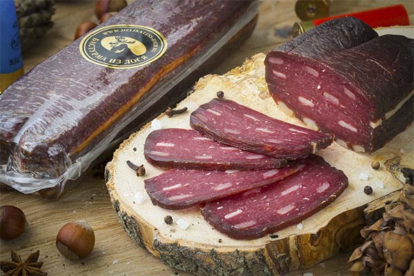 Bastourma de viande d'élan