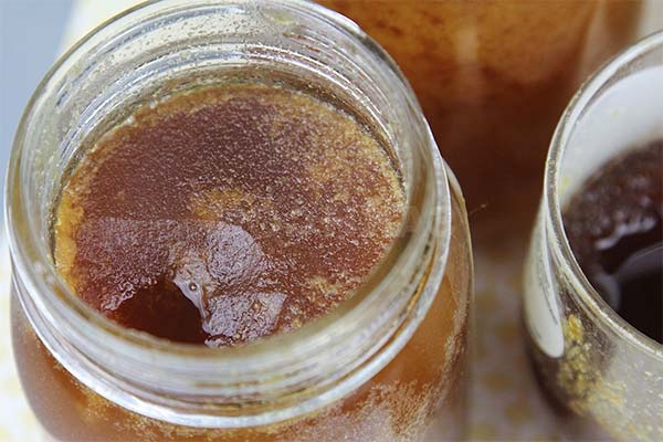 Signes d'un miel fermenté