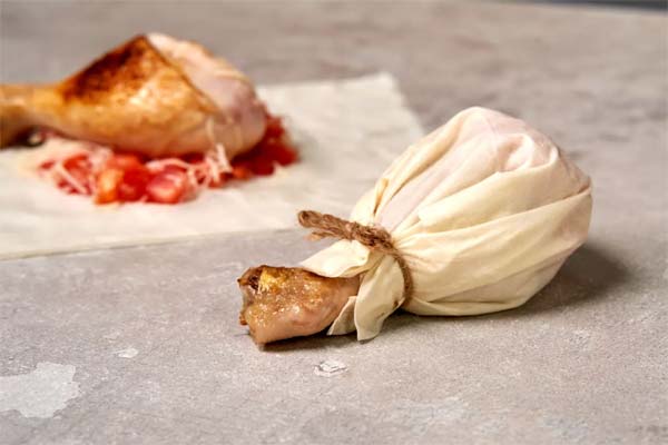 Feuilles de filo aux pilons de poulet
