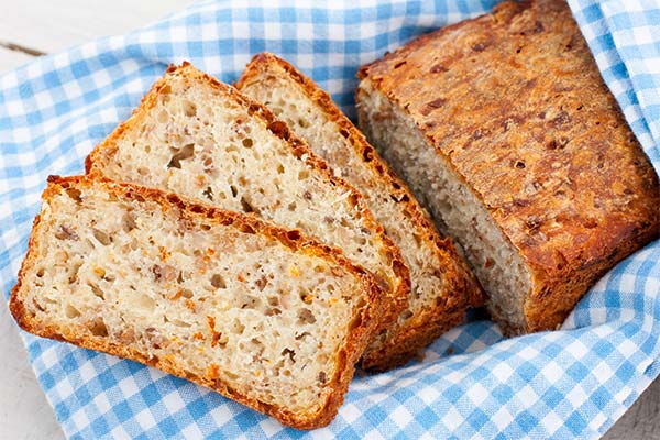 Brot aus gekochtem Buchweizen