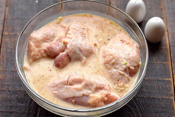 Poulet au kéfir cuit au four
