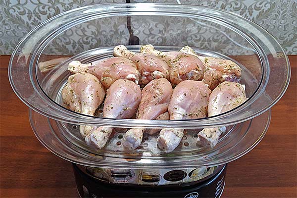 Pilons de poulet à la vapeur
