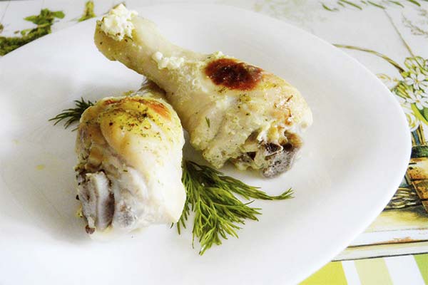 Pilons de poulet à la crème sure