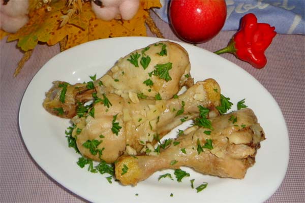 Pilons de poulet en papillote