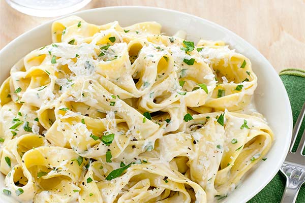 Pasta mit Sahne