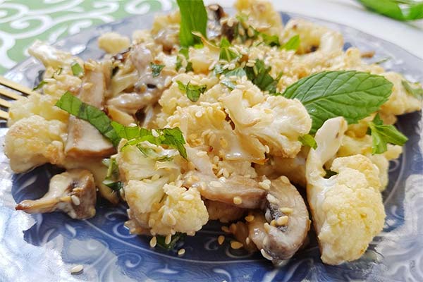Chou-fleur aux champignons