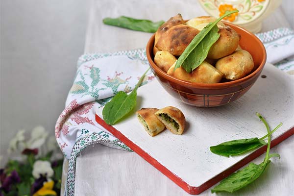 Piroggen mit Sauerampfer