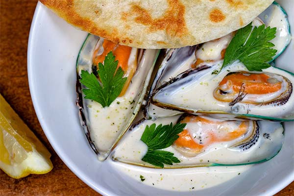 Moules au gorgonzola